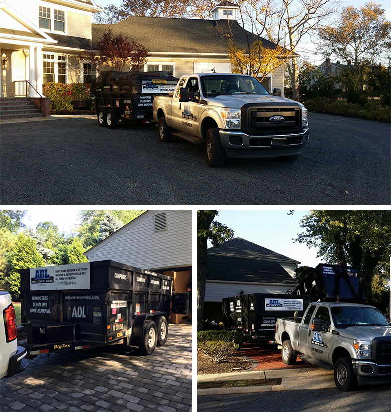 Monmouth County container trailers attached to a truck